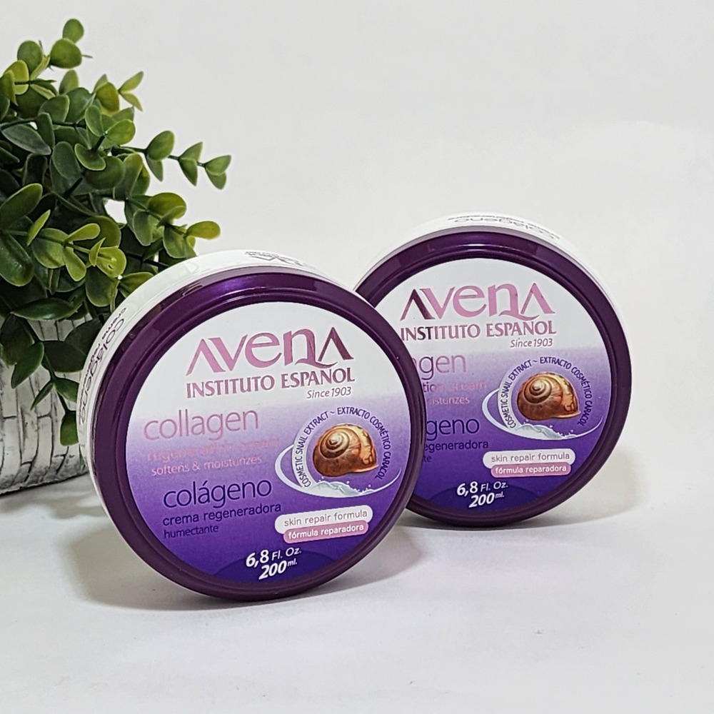 Avena Instituto Espanol Collagen Cream Snail Extract Softness Moisturizer 2-Pack